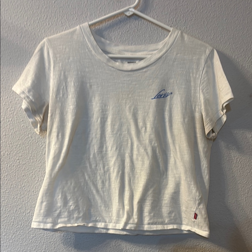 Levi's White Women's Crop Top size medium